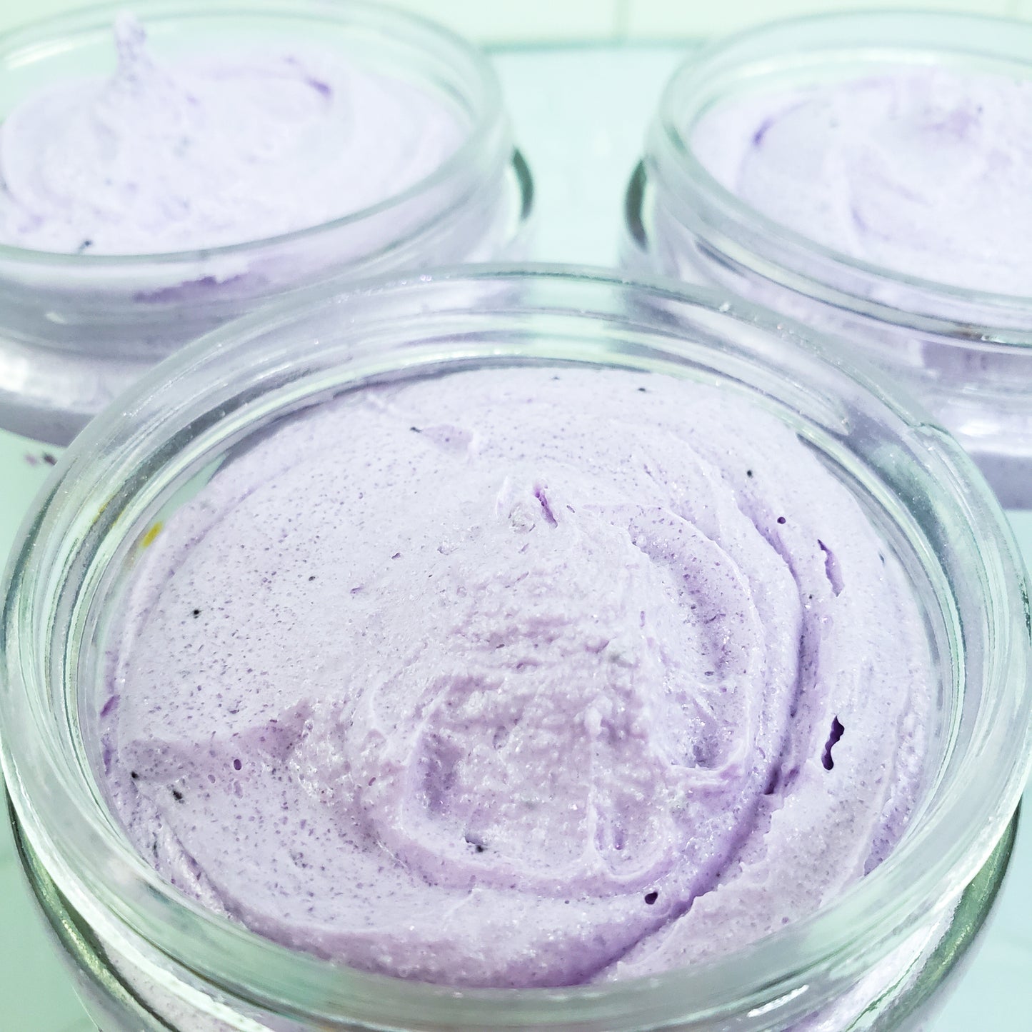 A closeup of the top texture of a Sweet Dreams Body Scrub