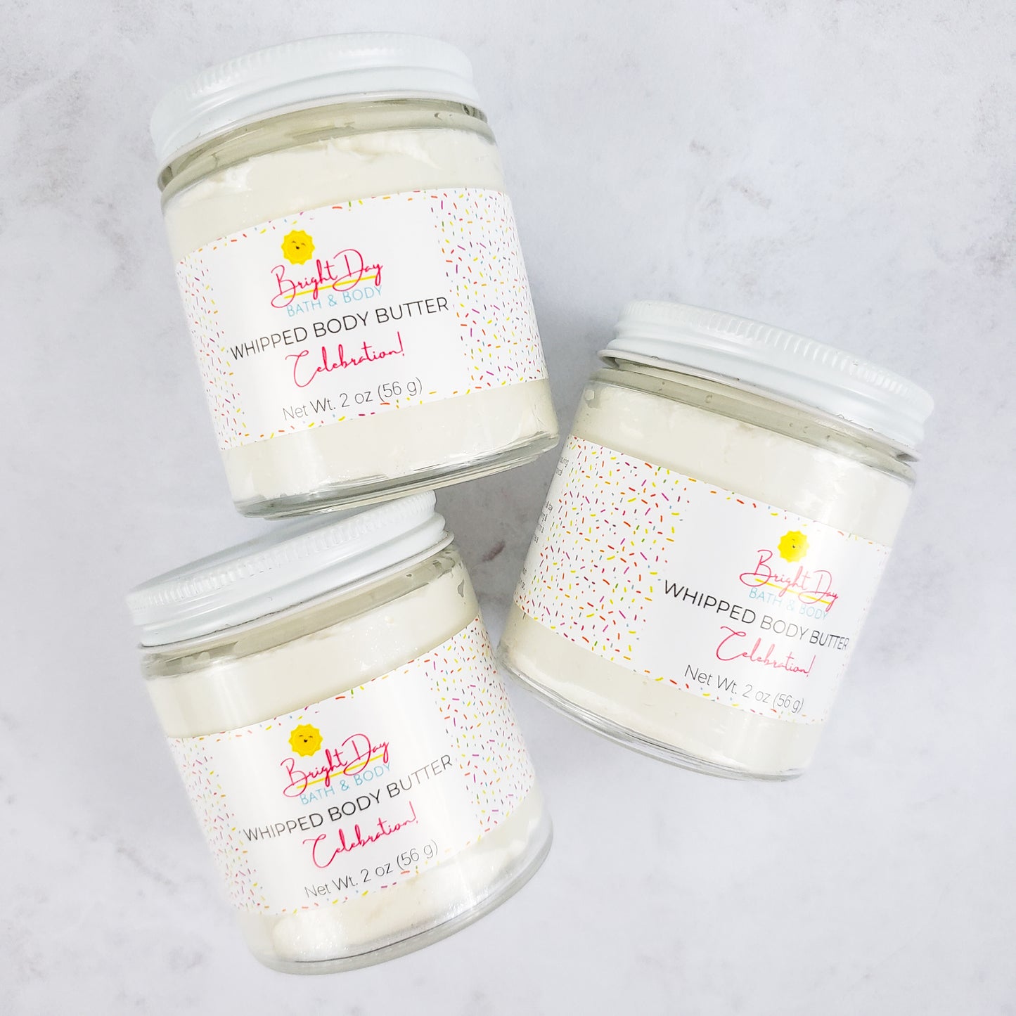 Three Celebration Body Butter Jars