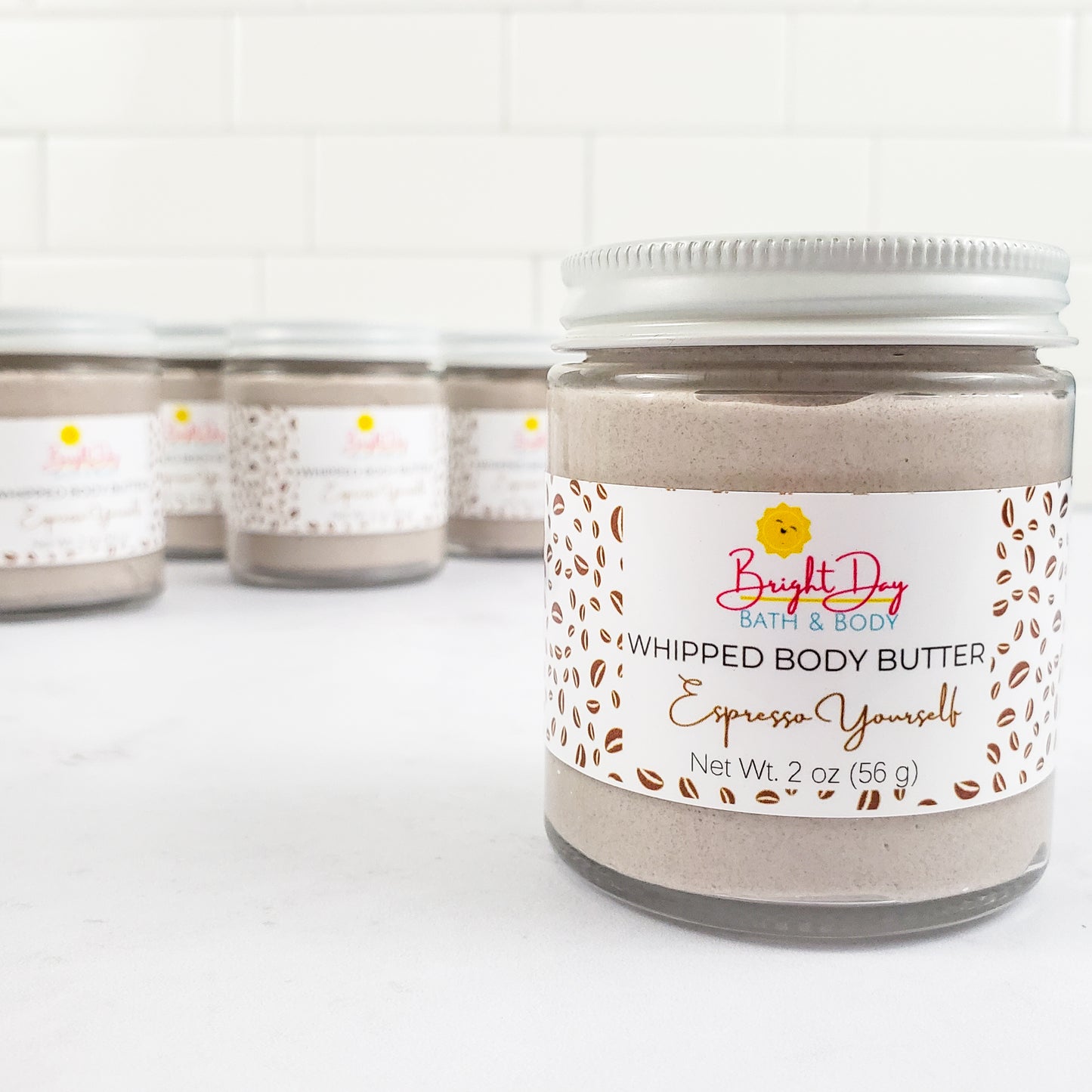 Close up of a Espresso Yourself Body Butter Jar